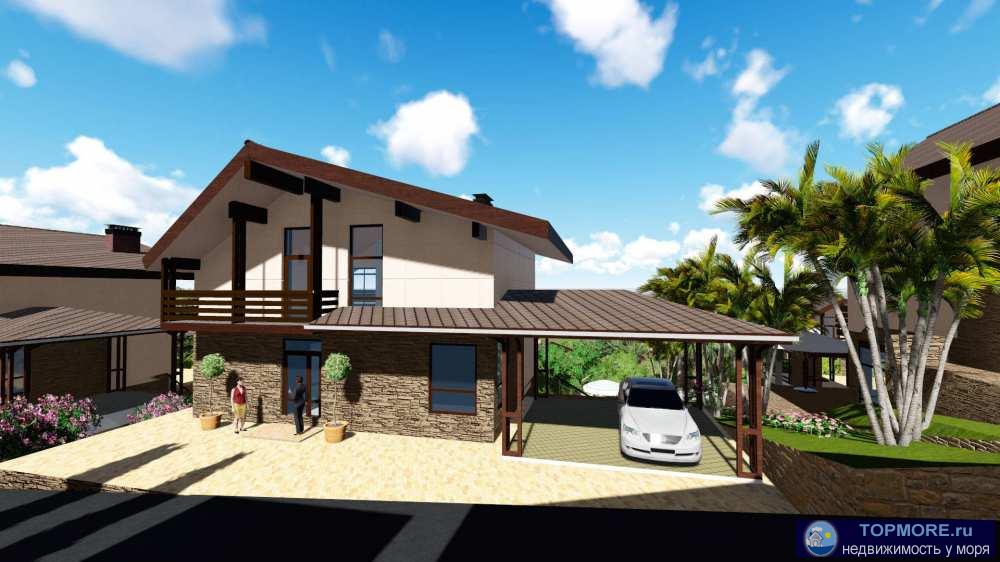 Строящийся коттеджный поселок бизнес-класса, состоящий из 65 коттеджей. Отделка фасадов травертином (натуральный... - 2