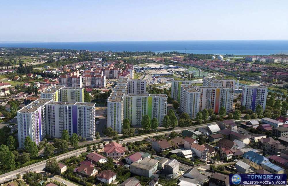 Продажа / Квартиры, Сочи, улица Акаций, 15 410 890 р. Продаю новую квартиру 31,9 кв.м. в ипотеку в новом жк с видом на горы и море.Квартира свободной планировки, с пред... - 1