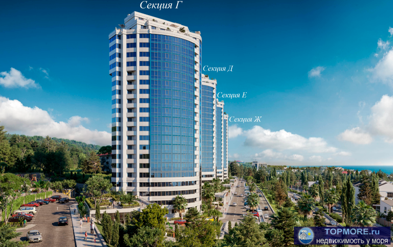 Продаю квартиру в комплексе бизнес-класса Морская Симфония 2 в Адлере г. Сочи. У квартиры одна из лучших планировок.... - 1