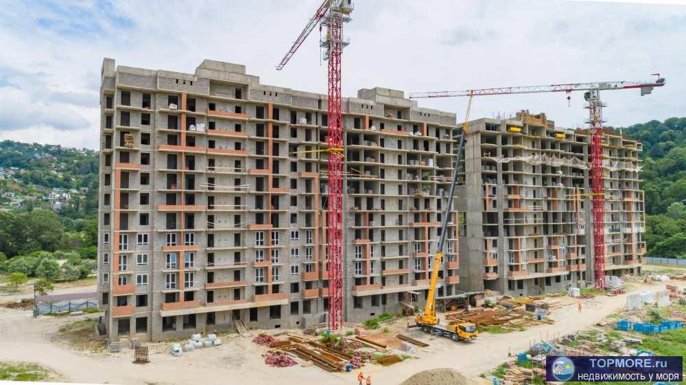 Продам квартиру в новом строящемся по 214 фз комплексу в Кудепсте.Дом расположен в прекрасном месте, вокруг горы,... - 1