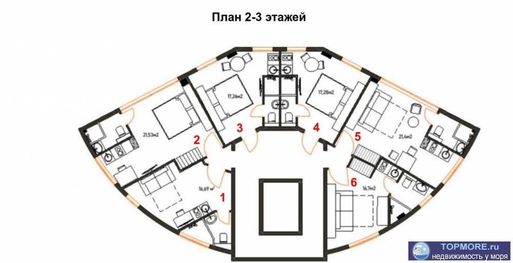 Апарт-Отель бизнес класса!Расположен в самом центре г. Сочи и является надежным и востребованным объектом инвестиций,... - 1