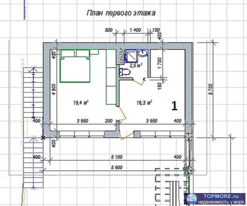 Инфраструктура  дома:  6 парковочным мест Детская площадка , зона отдыха гостевая парковка Высота потолков : 3 м.... - 1