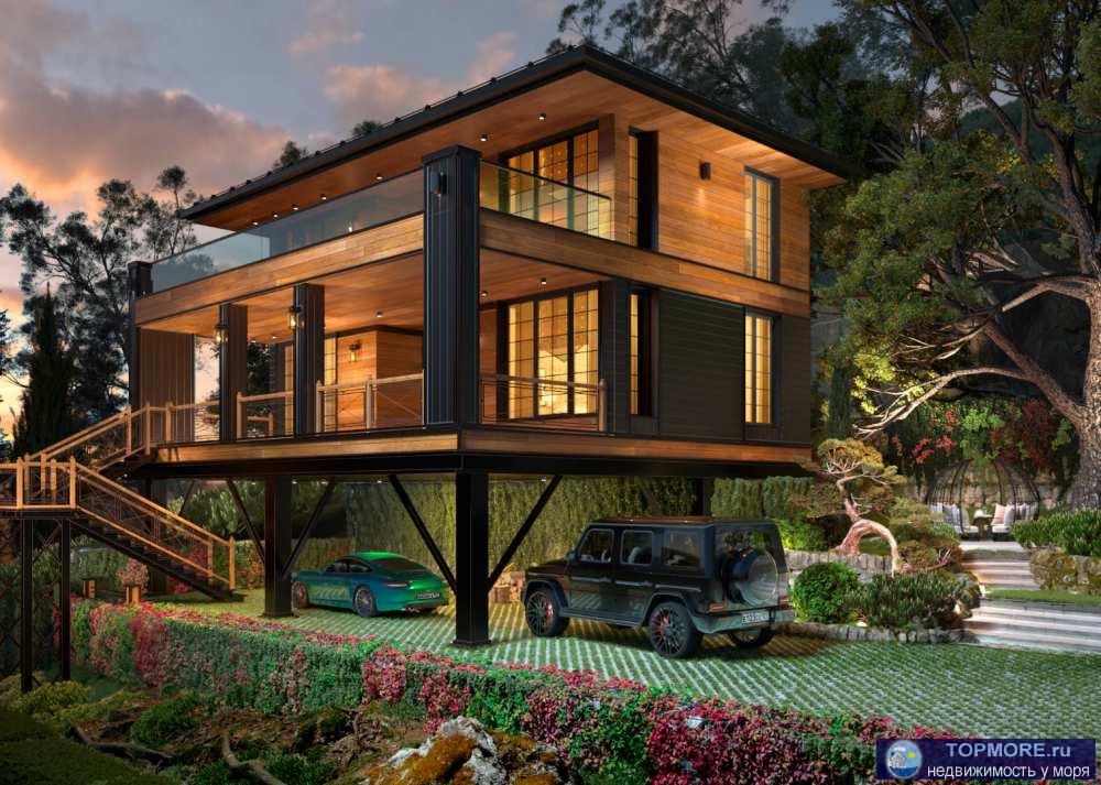 Предлагаем к продаже двухэтажный дом с ремонтом (без сантехники), в авторском стиле, построенного по технологии лстк,... - 2