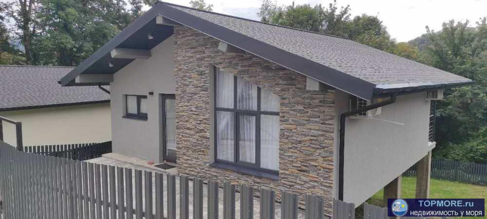 Дом с ремонтом 56 м2 + терраса 12 м2.Две спальни, кухня-гостиная, санузел. В каждой комнате теплый пол. Выход на... - 1