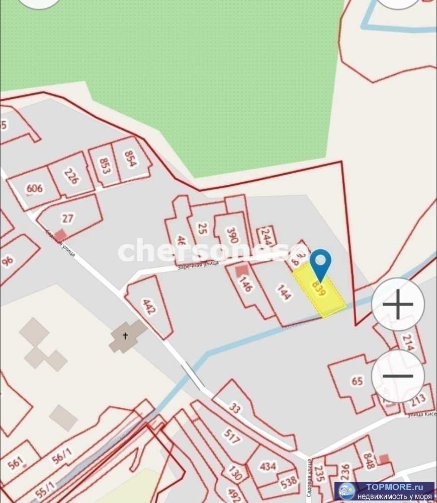 Продажа земельного участка возле реки  в селе Вишневое, участок размежеван на два 4 и 11 соток, участок ровный ,... - 1