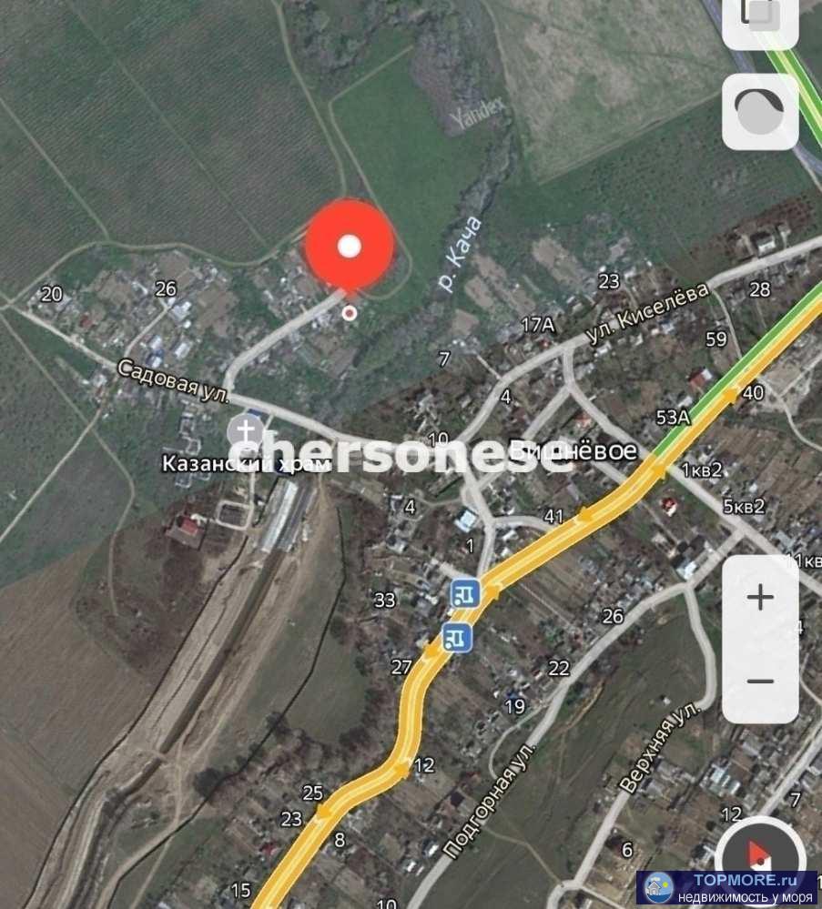 Продажа земельного участка возле реки  в селе Вишневое, участок размежеван на два 4 и 11 соток, участок ровный ,... - 2