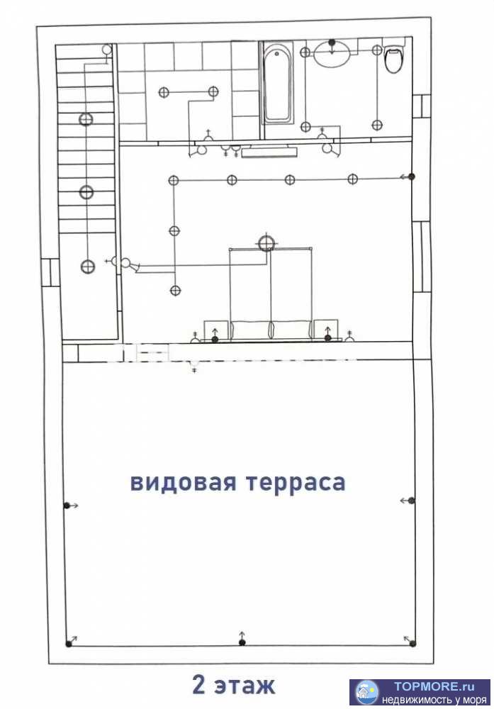 Продаётся видовой просторный дом 208 кв.м. для большой семьи, в СНТ Ямал, Гагаринский р-н, Фиолент.  Дом в... - 1