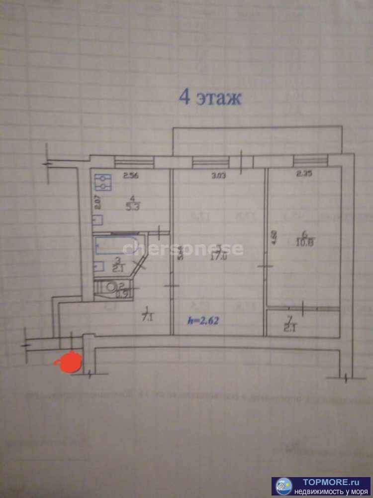 Продается двухкомнатная квартира   в Ленинском районе города  улице Хрусталева, 7  Состояние квартиры "под... - 2