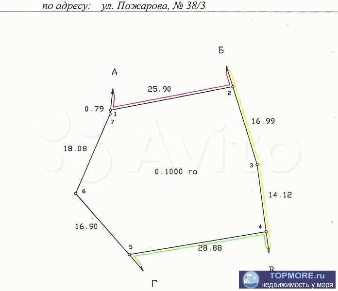 Продажа / Земельные участки, Севастополь, улица Крестьянская, 8 200 000 р. Участок в центре Севастополя, бухта Карантинная, с видом на море и бухту, на Владимирский Собор в Херсонесе. Заезд... - 1