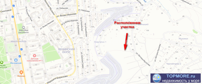 Продажа / Земельные участки, Севастополь, улица Лётчика Мусатова, 2 100 000 р. Продается участок 10 сот., ИЖС. Нахимовский район. Участок видовой, ровный, пустой, правильной формы. С этого места... - 2