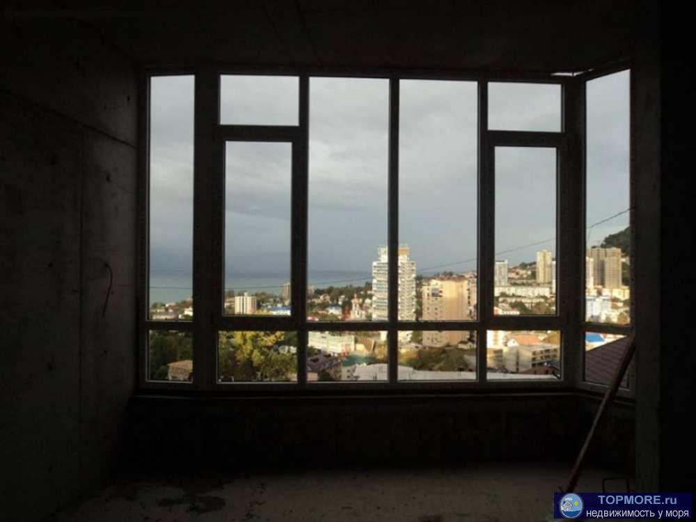 Продается квартира на Мамайке, в Сочи в новом доме. Общая площадь - 29,1 кв.м., с панорамными окнами с 15 этажа... - 1