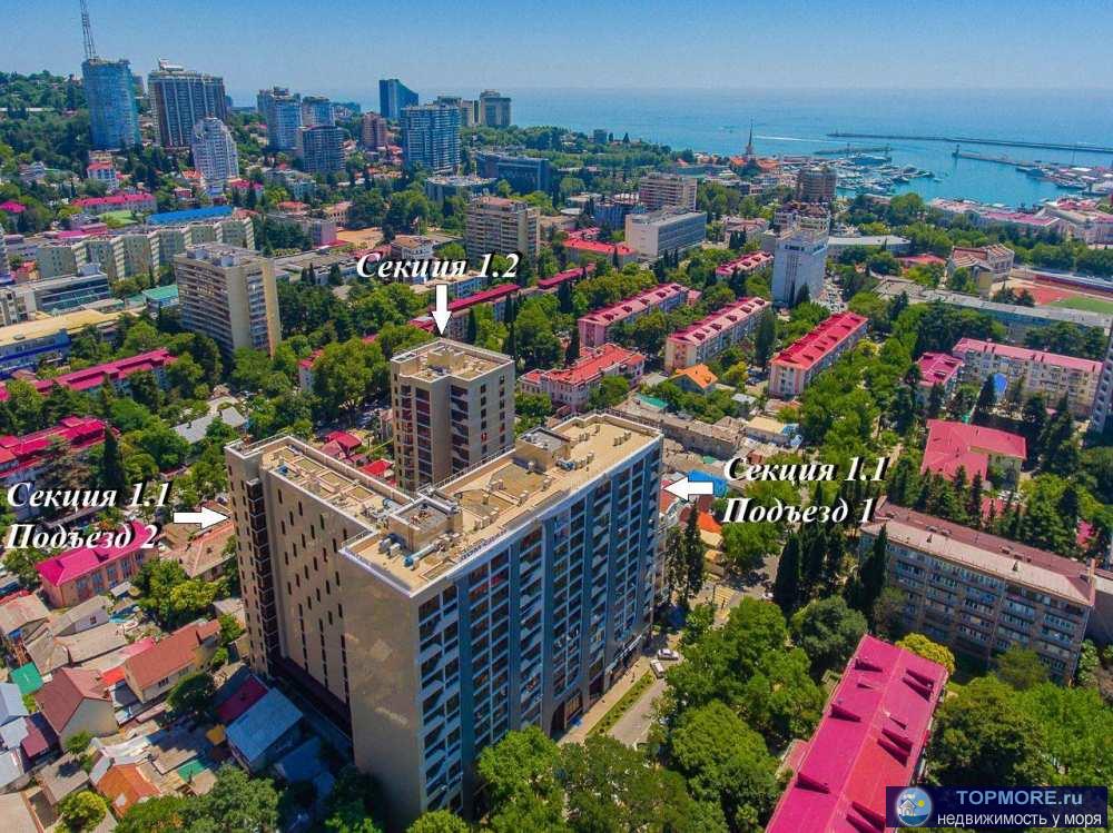 Лот № 158423. Вашему вниманию предлагается апарты 37 м2,   расположенного в самом центре города Сочи.   Строительство...