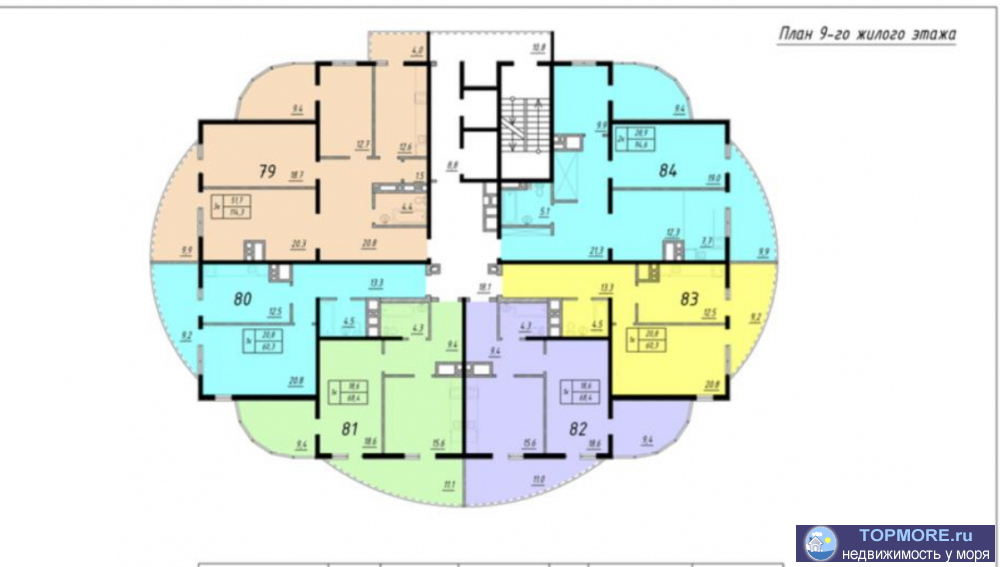 Квартира в новостройке на северном склоне Бытхе  Жк бизнес-класса  Статус квартира. Отделка черновая  Из окон...