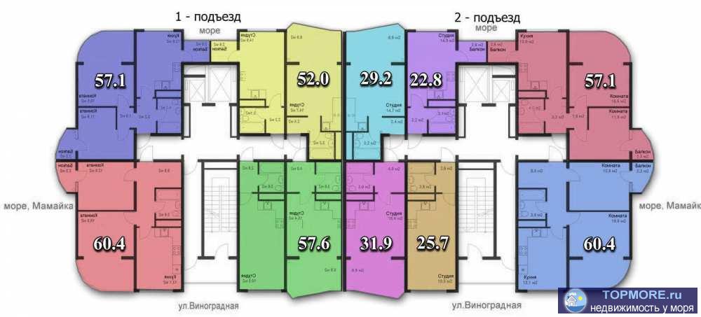 Современный многоквартирный 17 этажный жилой комплекс комфорт-класса. Квартиры предлагаются площадью от 22.8 до 60.4... - 1