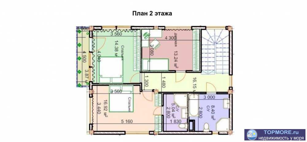 Продается 2-этажный дом в центральном районе города Сочи - ксм. Общая площадь - 240,5 кв.м.  Коттеджный поселок кп... - 2