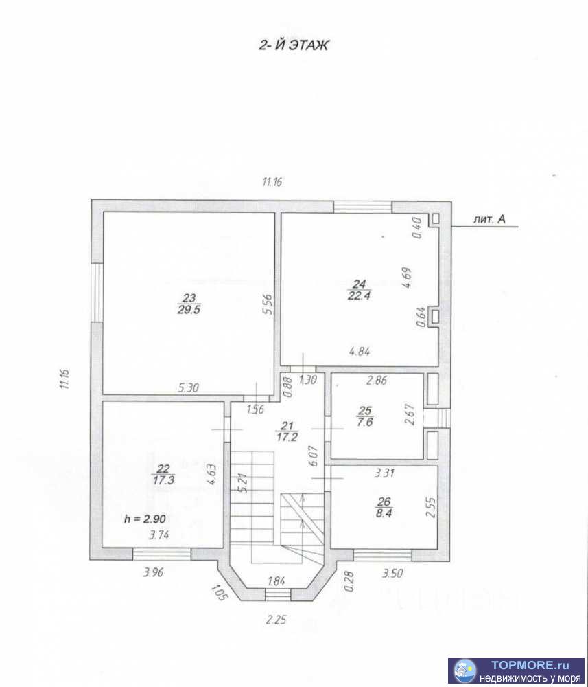 Лот № 158496. Желаете купить дом в Сочи? В продаже дом на Мамайке, площадью 433 кв.м. Дом расположен на 3 уровнях, на... - 2