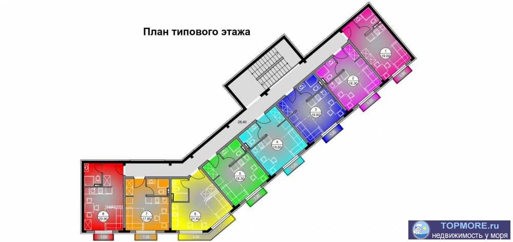 Лот № 163824. Срочно продаем квартиру в центральном районе города Сочи, в новом, сданном, красивом, клубном доме с... - 2