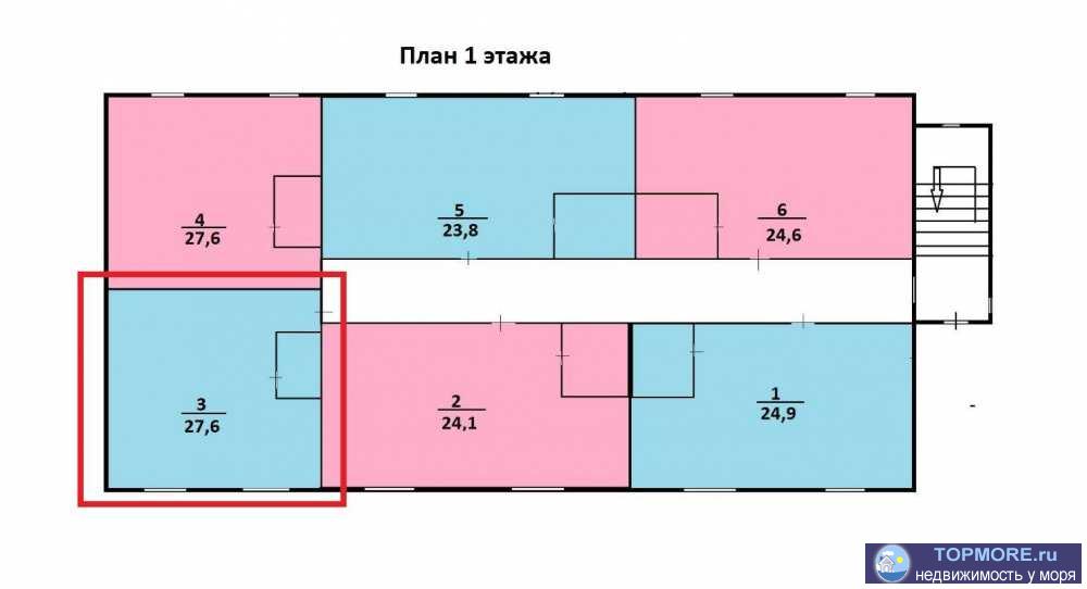 Лот № 165081. В продаже квартира в Сочи, микрорайон Раздольное. Квартира продается с отделкой под ремонт, площадь -...