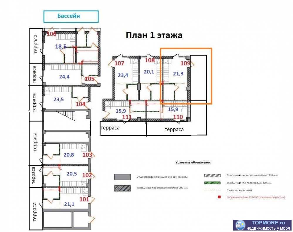 Лот № 165061. В продаже апартаменты в Сочи, расположенные в центральном районе Новый Сочи.   Здание ак Cascade...