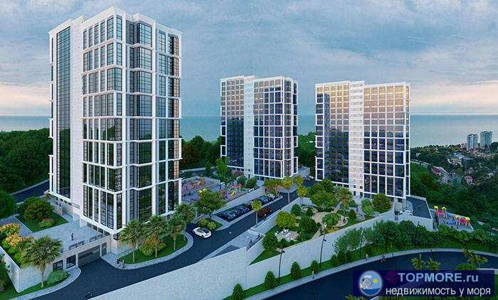 Лот № 166558. Продаётся квартира в новом комплексе города Сочи. Скидка 10%!  Площадь квартиры - 45,3 м2.  жк Сочи...