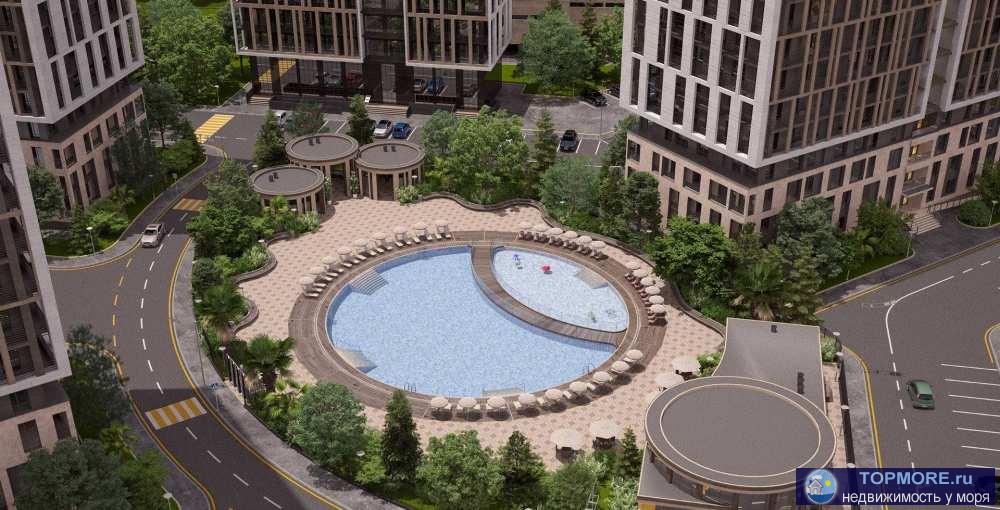 Лот № 166534. Продаётся просторная квартира в новом жк бизнес класса Дагомыс на закрытой охраняемой территории.  На... - 2