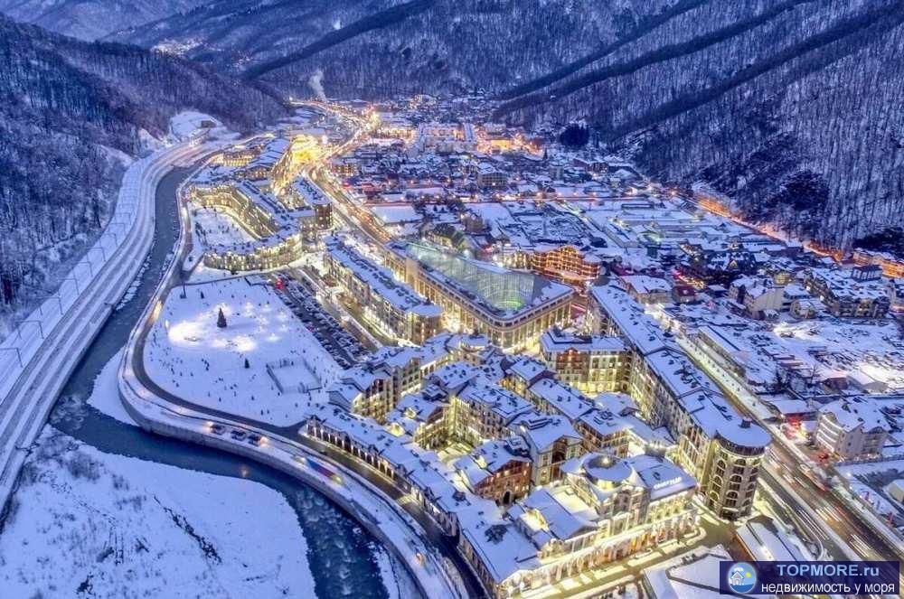 Лот № 166212. Продается квартира в центре Красной Поляны.  Большая комната и кухня гостиная.  Выполнен ремонт.... - 1