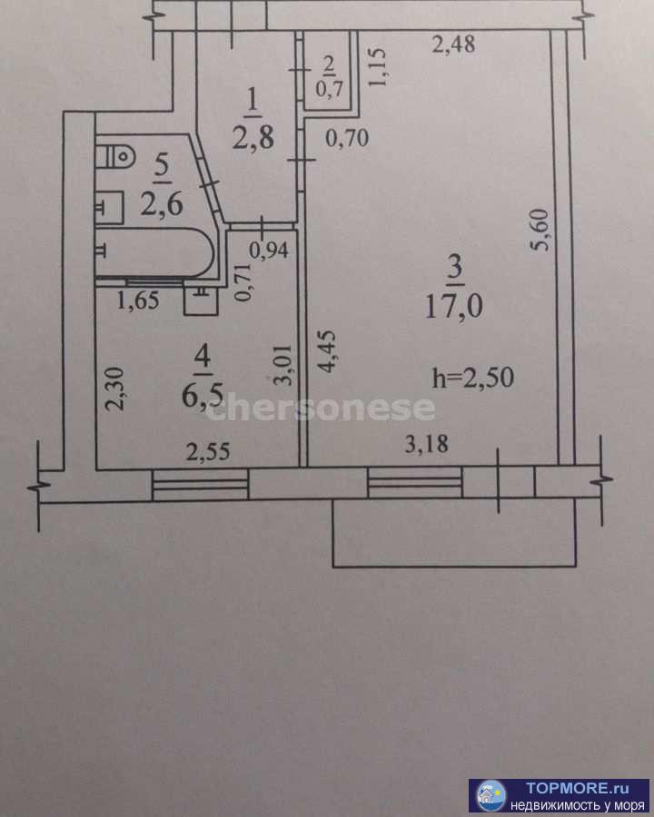 В продаже однокомнатная квартира в Стрелецкой бухте.  Возможна ипотека.  Квартира готова к проживанию.   Позвоните... - 1