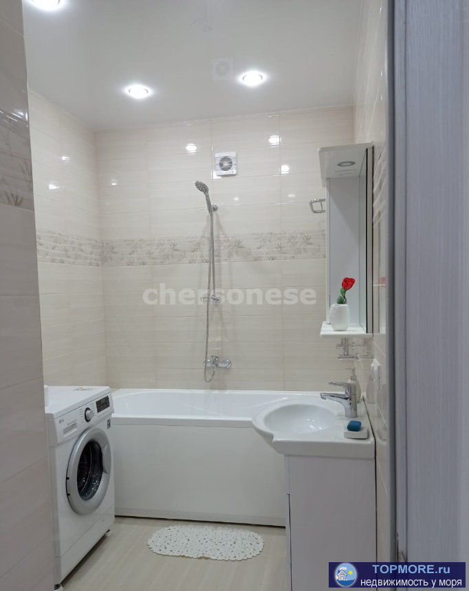  Однокомнатная квартира 43 кв. м., Античный проспект, новостройка, хороший ремонт, автономное отопление, всё включено... - 2