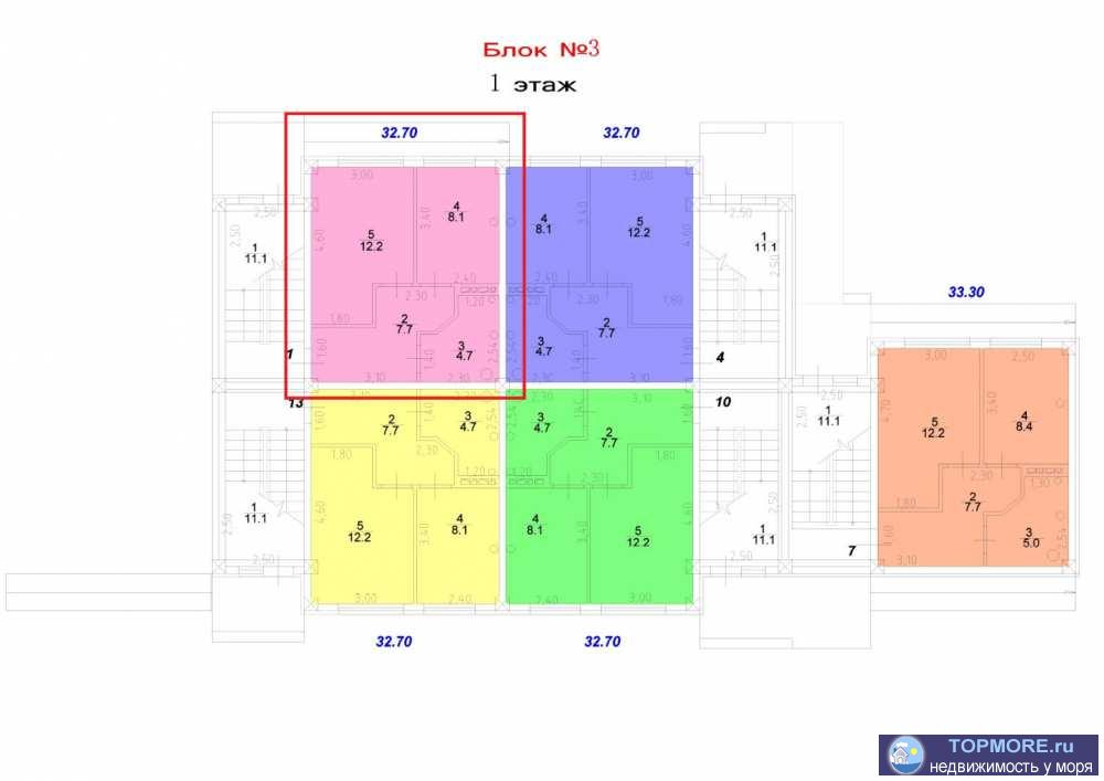 Лот № 167959. В продаже 1 комн. большая Квартира на 1 этаже в Туапсинском районе недорого.Резиденция Акватория... - 1