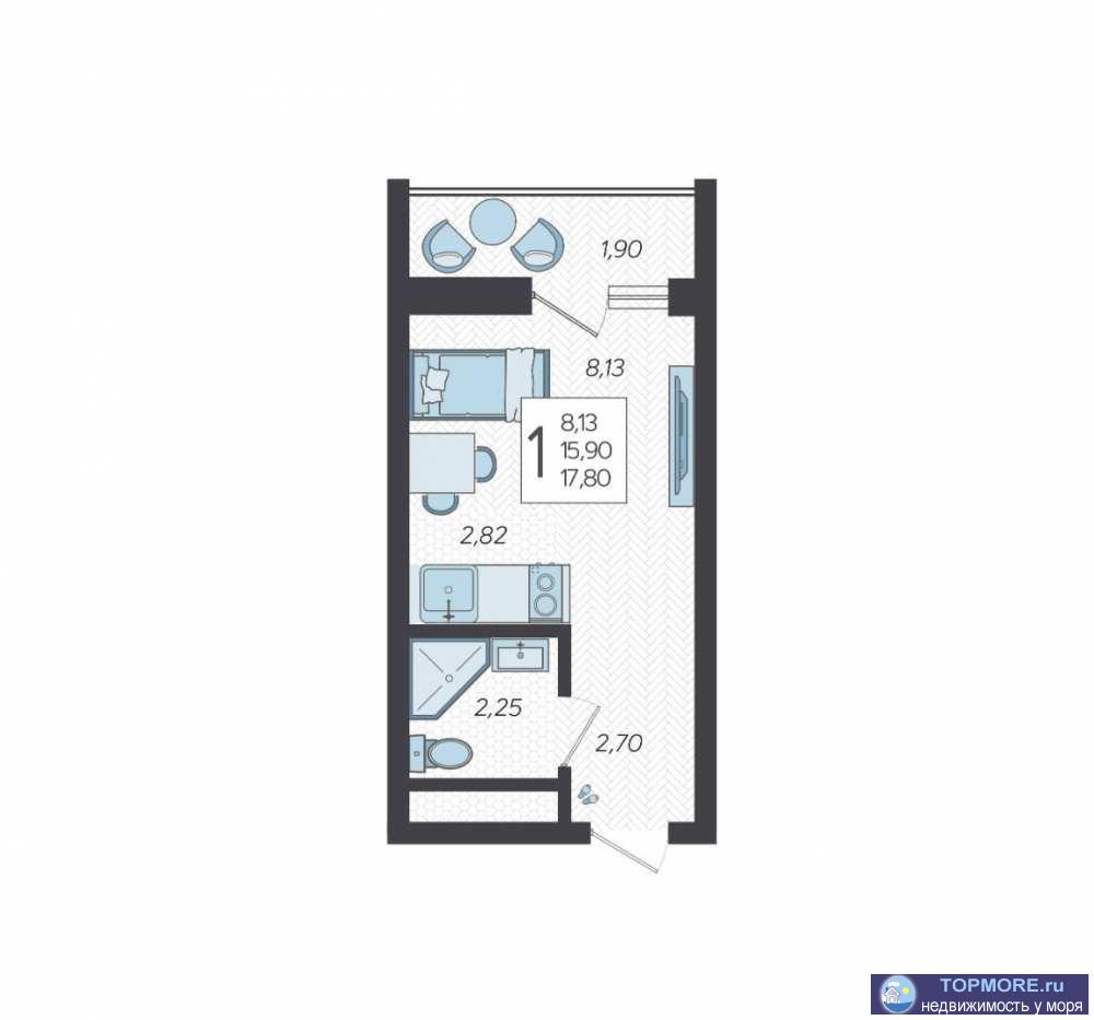 Лот № 168199. Продам квартиру площадью 18,3 м2. Проект комплексного развития территории предусматривает строительство... - 1