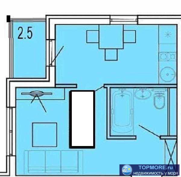 Лот № 167330. Продаю апартамент с бассейном в центральном районе города Сочи - Мамайка. Общая площадь - 22,2 м2.... - 1