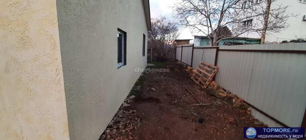 Продается новый дом 80 кв.м. на участке 4,3 сотки в СТ "Скиф".  Дом из Крымского камня ракушняка, снаружи... - 1