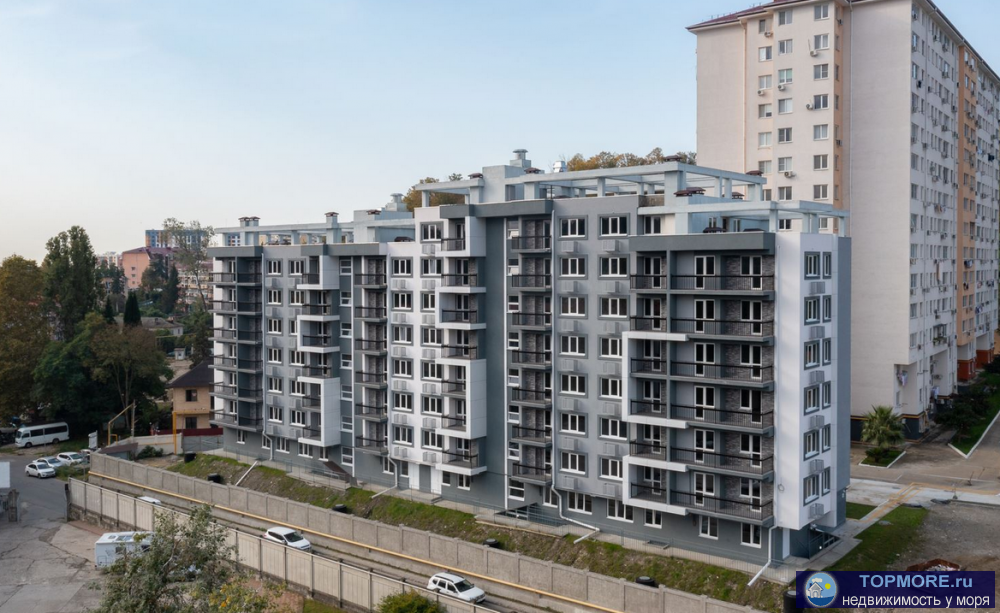 Лот № 170491. Продаётся новая квартира в доме комфорт класса в Адлере. До моря 1300 метров.Площадь 37 м2 свободной... - 1