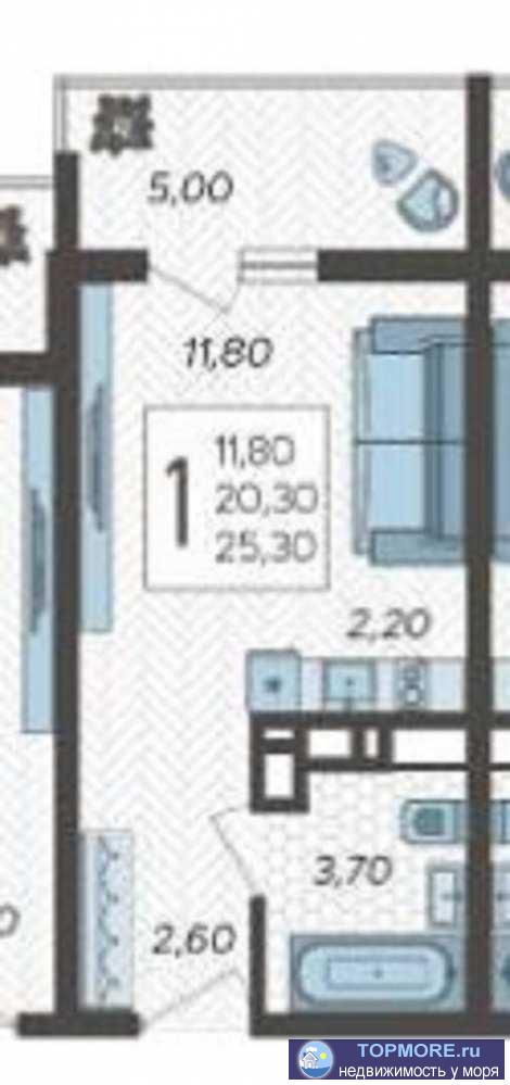 Лот № 169978. Продаю уютную квартиру в новостройке в прекрасном городе Сочи. Район Раздольное - это один из самых... - 1