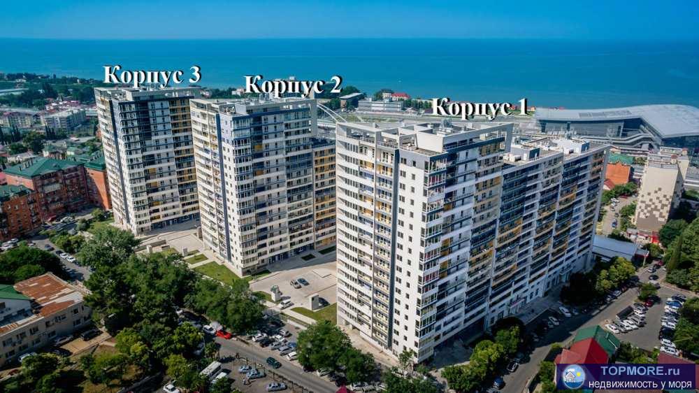 Лот № 169120. Продаю шикарную квартиру у моря в Адлере.      Площадь - 94,55 м2, черновая отделка. На первой... - 2