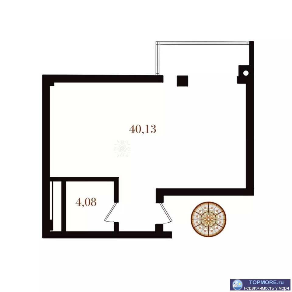 Продам 1 комнатные апартаменты-студия в  ЖК 'Уютный', 44,21 кв.м., 6 этаж 6 этажного дома, пер. Индустриальный 4,...
