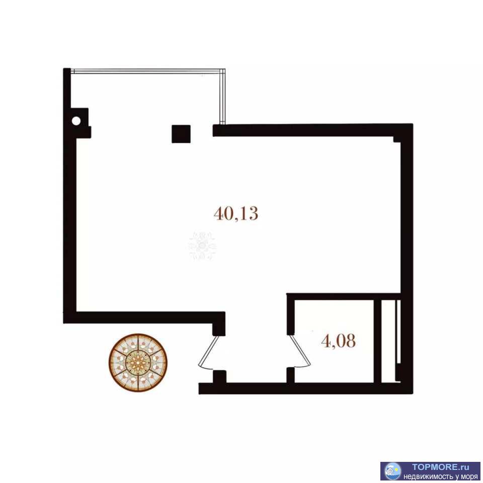 Продам 1 комнатные апартаменты-студия в  ЖК 'Уютный', 44,21 кв.м., 6 этаж 6 этажного дома, пер. Индустриальный 4,...