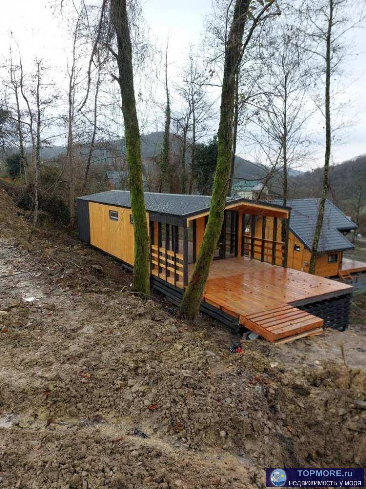 Лот № 165288. Продается каркасный дом, на ровном участке в Сочи, поселок Лоо. Дом с деревянной террасой и видом на...