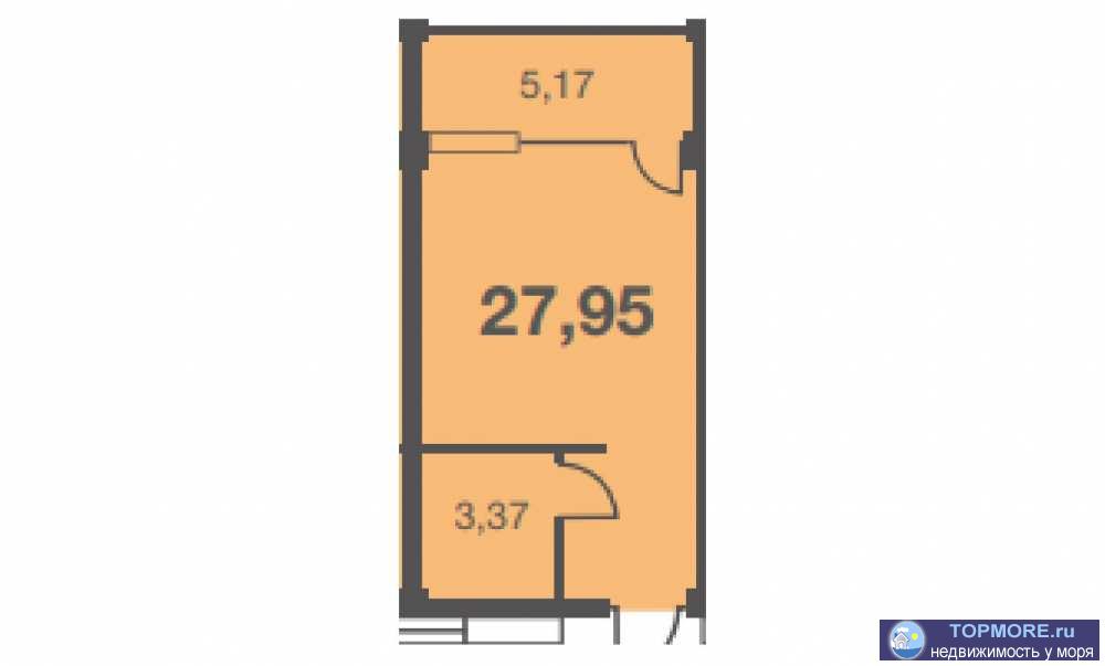 Продажа / Квартиры, Сочи, Летняя улица, 11 372 500 р. Лот № 174399. Продается уютная квартира в новом корпусе жк “Каравелла Португалии” - уникального комплекса в Сочи,... - 1