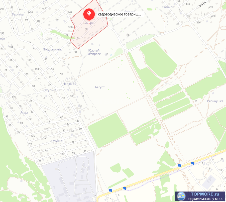 Продается участок 4 сот. в СНТ "Якорь", Гагаринский район, Фиолент.  Участок ровный, пустой, правильной,... - 2