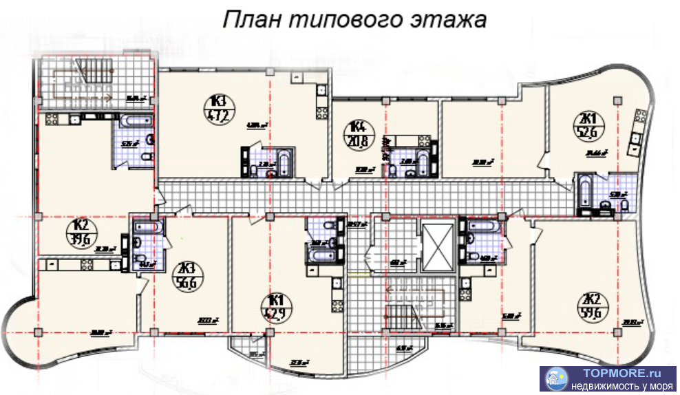 Лот № 175649. жд Порт Артур - 7-этажный дом комфорт-класса с мансардой, расположенный в Лазаревском районе, поселок... - 2