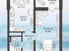 Лот № 179776. Продается светлая и уютная квартира с балконом в...