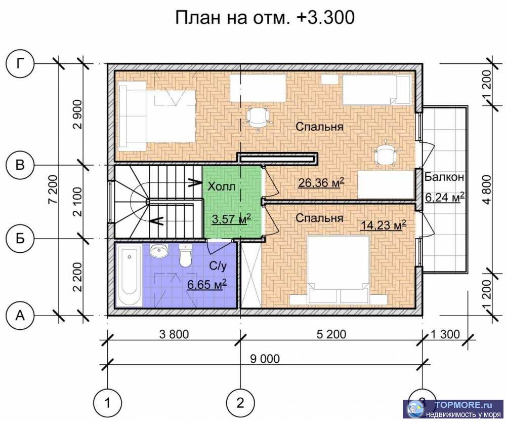 Лот № 163986. Продаю дом в самом зеленом районе города Сочи, Мацеста площадью 107 м2.  К дому ведет удобный подъезд,... - 2