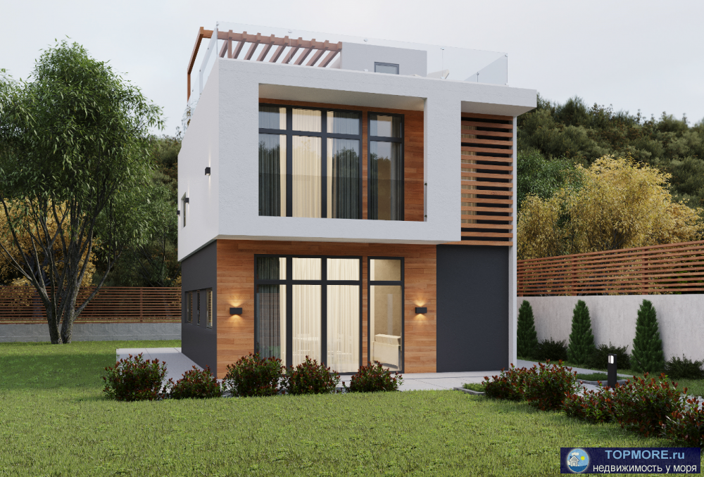 Лот № 155437. Продается новый дом в Сочи, Адлерский район, село Черешня. Площадь дома 126 кв м плюс эксплуатируемая...