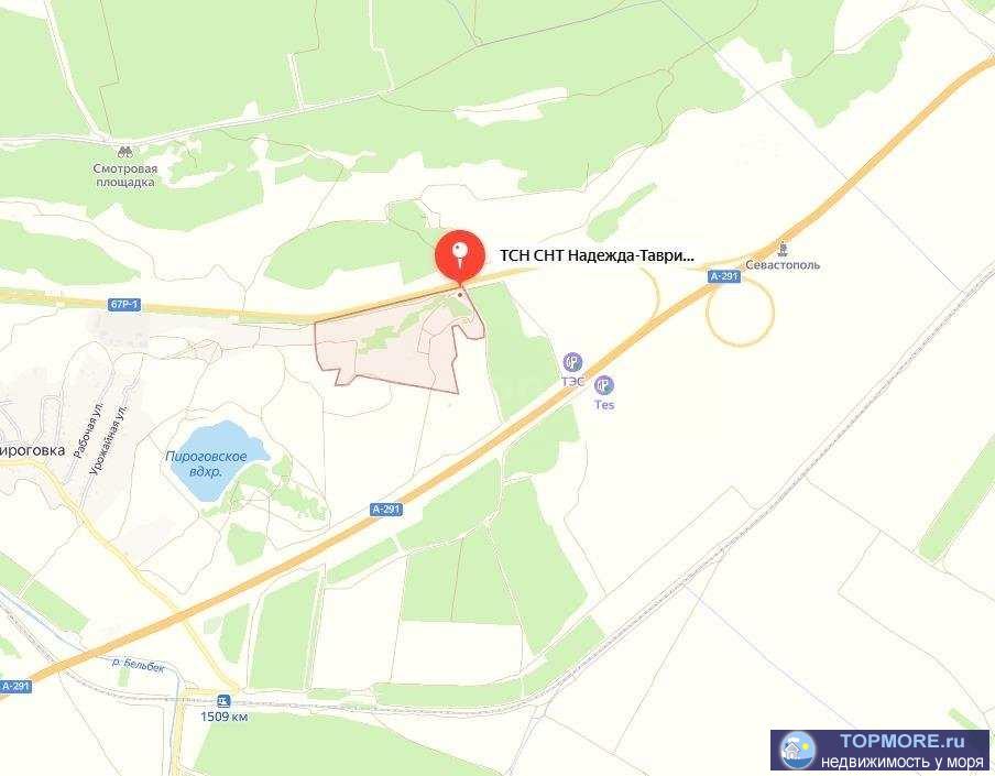 В продаже перспективный видовой участок в СТ Надежда, Нахимовский район г.Севастополь.  С участка открывается... - 1