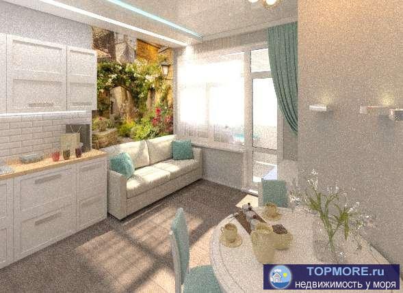 Продается квартира, 86м.кв с шикарным видом на море, горы и город. Мкр  Макаренко. Полноценная двухуровневая, потолки...