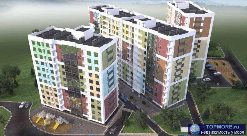  Многоквартирный жилой комплекс комфорт-класса Континент строится на улице Гастелло в Адлерском районе Сочи.... - 1