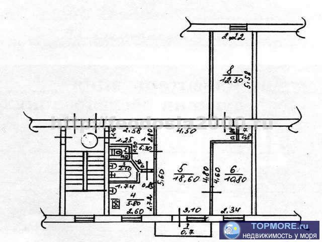 Продается 3-х ком. квартира 57,3 кв.м. по адресу пгт Приморский, ул. Гагарина. Квартира не угловая, очень теплая,... - 1