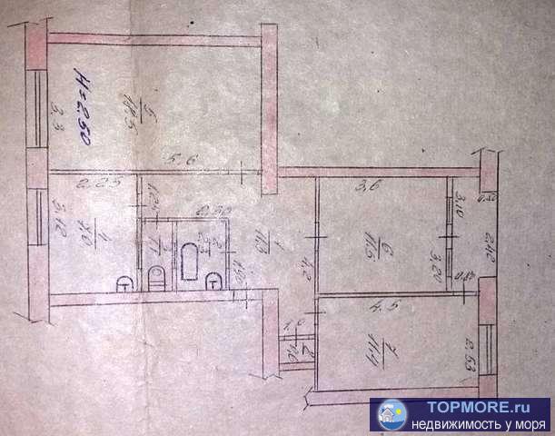 Продается 3 комнатная квартира, чешский проект, автономное отопление, частичный ремонт. - 1