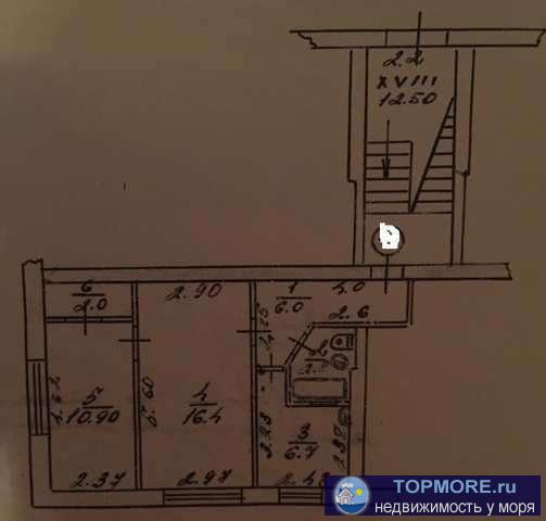 Продажа / Квартиры, Приморский, Юбилейная улица, 2 620 000 р. Продается 2х комнатная квартира в 100 метрах от моря, в пгт Приморский ул. Юбилейная. Поселок находится в 10 км от г.... - 1